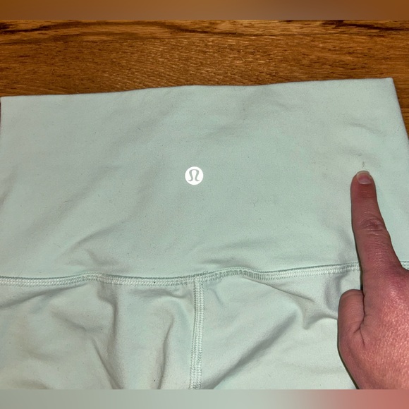 Lululemon sz 6, light mint green leggings - retail $98 - Picture 8 of 9